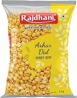 Rajdhani Pulses - Arhar Dal, 1kg Pack