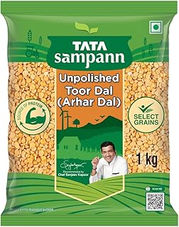 Tata Sampann Unpolished Toor Dal/Arhar Dal, 1kg