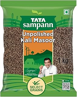 Tata Sampann Unpolished Kali Masoor Dal, 1kg