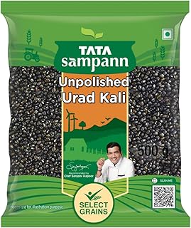 Tata Sampann Unpolished Urad Kali, 500g
