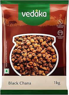 Amazon Brand - Vedaka Popular Unpolished Black Chana | 1 kg Pack |Naturally Rich Source of Protein |Naturally Cholesterol free