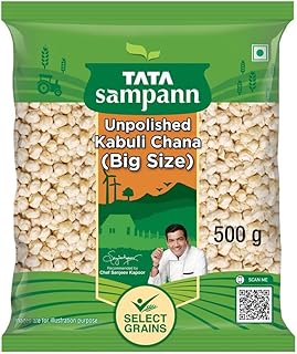 Tata Sampann Unpolished Kabuli Chana (Big Size), 500g