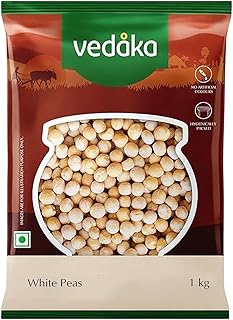 Amazon Brand - Vedaka Premium White Peas, 1kg
