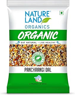 Natureland Organics Panchrangi Dal/Mix Dal 1 Kg - Organic Healthy Pulses
