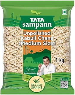 Tata Sampann Unpolished Kabuli Chana, 1 kg, (Medium Size)